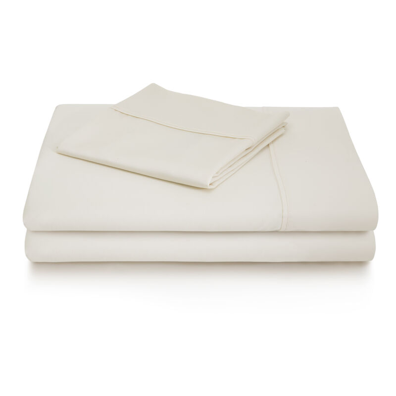 Malouf 600 Thread Count Cotton Blend King Sheet Set in Ivory